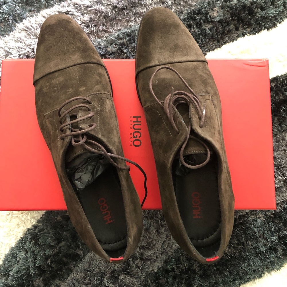HUGO BOSS dressap DERBY SHOE BROWN